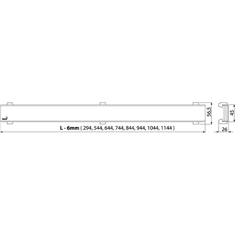 Решетка для душевого лотка Alcaplast Design-550Antic Бронза