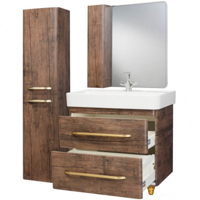 Тумба под раковину Bellezza Олимпия 60 4639309110439 Орех МДФ / ЛДСП