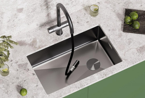 Смеситель для кухни Seaman Como, GL цвет Светлая оружейная сталь