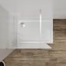 Душевая перегородка Azario Walk-In 90 AZ-271-90-BGL-CGP профиль Брашированное золото стекло Графический принт
