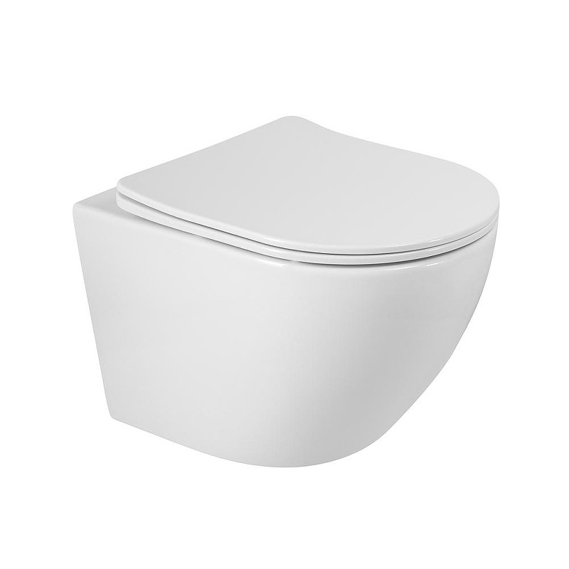 Унитаз BelBagno Senso-R BB046CHR/SC подвесной цвет Белый с сиденьем Микролифт