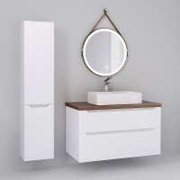 Зеркало Jorno Wood 60 Wood.02.60/ТК с подсветкой с бесконтактным выключателем стекло