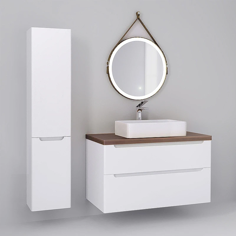 Зеркало Jorno Wood 60 Wood.02.60/ТК с подсветкой с бесконтактным выключателем стекло