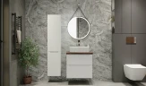 Зеркало Jorno Wood 60 Wood.02.60/ТК с подсветкой с бесконтактным выключателем стекло
