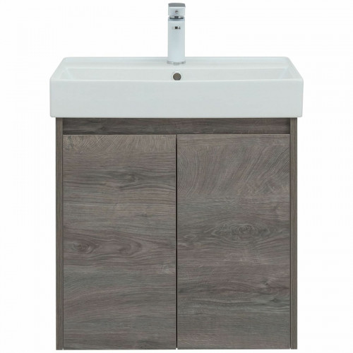 Тумба с раковиной Aquanet Nova Lite 60 302524 подвесная Дуб рошелье МДФ / ЛДСП