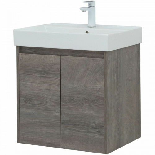 Тумба с раковиной Aquanet Nova Lite 60 302524 подвесная Дуб рошелье МДФ / ЛДСП