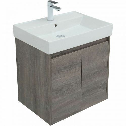 Тумба с раковиной Aquanet Nova Lite 60 302524 подвесная Дуб рошелье МДФ / ЛДСП