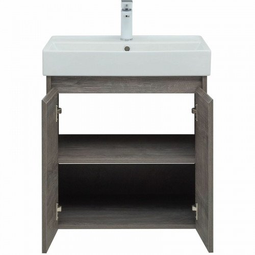 Тумба с раковиной Aquanet Nova Lite 60 302524 подвесная Дуб рошелье МДФ / ЛДСП