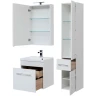Зеркальный шкаф Aquanet Августа 58 210008 Белый МДФ / ЛДСП, стекло