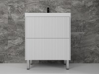 Тумба под раковину Style Line Стокгольм 70 ЛС-00002334 Белый рифленый софт МДФ / ЛДСП