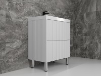 Тумба под раковину Style Line Стокгольм 70 ЛС-00002334 Белый рифленый софт МДФ / ЛДСП