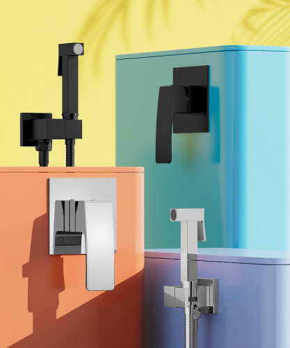 Гигиенический душ со смесителем Raglo R01.53 Хром латунь встраиваемый