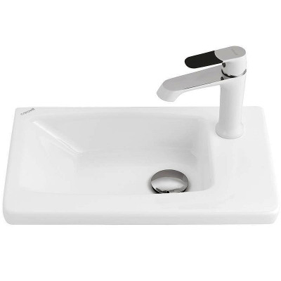 Раковина Creavit Memory 45 MY045-00CB00E-0000 Белая фарфор полувстраиваемая