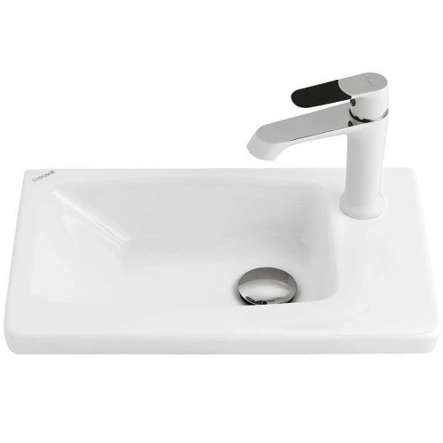 Раковина Creavit Memory 45 MY045-00CB00E-0000 Белая фарфор полувстраиваемая