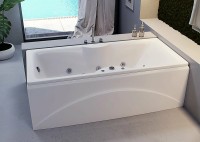 Акриловая ванна Aquatek Феникс 180x85 FEN180-0000069 без гидромассажа с фронтальной панелью с каркасом (разборный) со слив-переливом (слева)