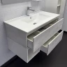 Тумба с раковиной Comforty Турин 90М 00-00014644 подвесная Дуб белый