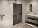Душевая перегородка Vincea Walk in 100 VSW-1HR100CGGM профиль цвет Вороненая сталь стекло тонированное