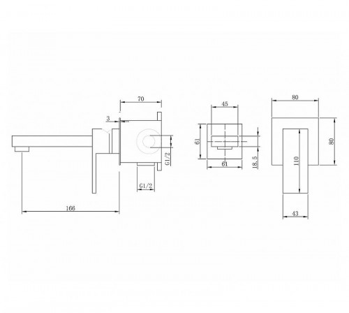 Смеситель для раковины Abber Daheim AF8212W цвет Белый матовый