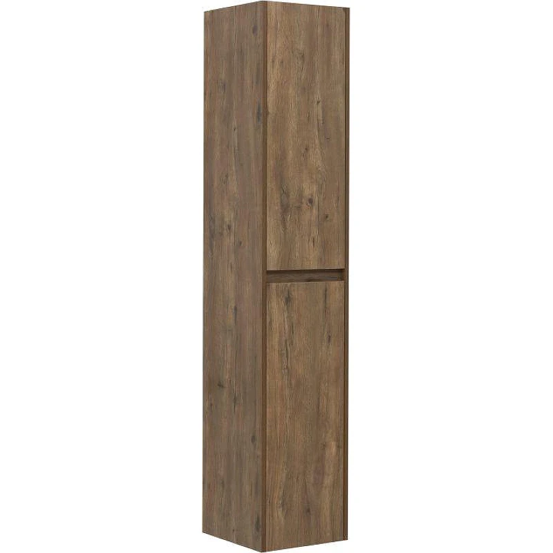 Шкаф пенал Aquanet Nova Lite 35 249522 подвесной Дуб рустикальный МДФ / ЛДСП