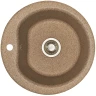 Кухонная мойка Aquaton Мида 51 1A712732MD270 Терракотовая искусственный камень (литьевой мрамор) встраиваемый