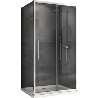 Душевой уголок Abber Schwarzer Diamant 170x60 AG30170H-S60 профиль Хром стекло прозрачное