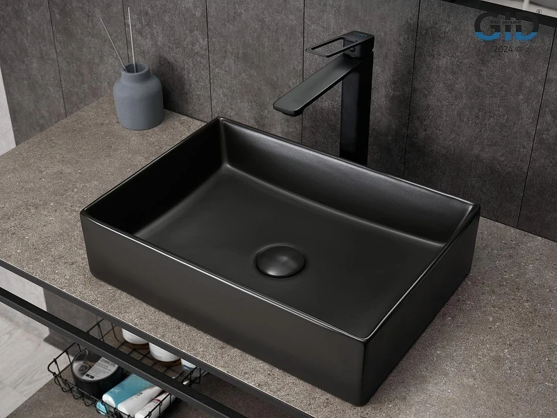 Раковина-чаша Gid Geometrico 45 Bm1204 53360 цвет Черный матовый