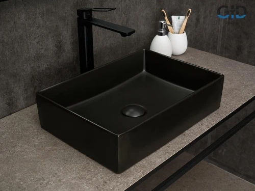 Раковина-чаша Gid Geometrico 45 Bm1204 53360 цвет Черный матовый
