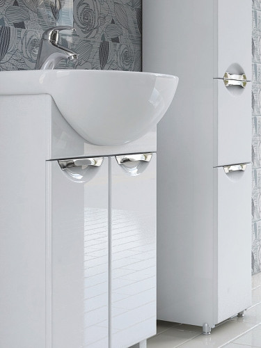 Тумба под раковину Vigo Callao 70 tn.CAL.BAL.70.2D Белая МДФ / ЛДСП