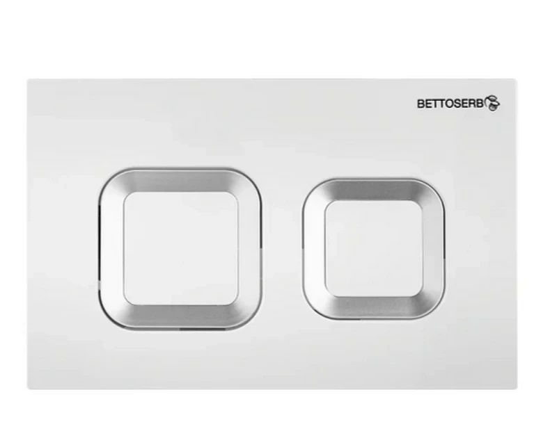 Инсталляция Bettoserb Sava Fix Slim SET40006488G для унитаза с клавишей смыва цвет Белый глянцевый Хром глянцевый