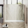 Шторка на ванну Maybah Glass MGV-253-2ш 300x1400 в широком профиле Бронза стекло сатиновое
