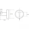 Крючок Bemeta Amber 155106032 двойной Медное золото матовое