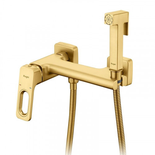 Гигиенический душ со смесителем Raglo R51.51.03 цвет Золото матовое