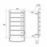 Электрический полотенцесушитель Point Афина PN04858 П6 500x800 диммер справа Хром