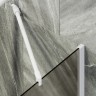 Шторка на ванну Maybah Glass MGV-77-1ш 900x1400 в широком профиле Белый стекло бронзовое матовое