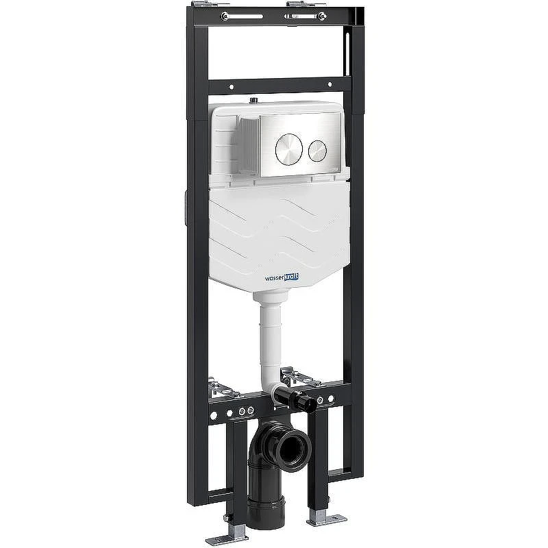 Инсталляция WasserKRAFT Dinkel 58TLT.010.ME.BN02 для унитаза с клавишей смыва Никель