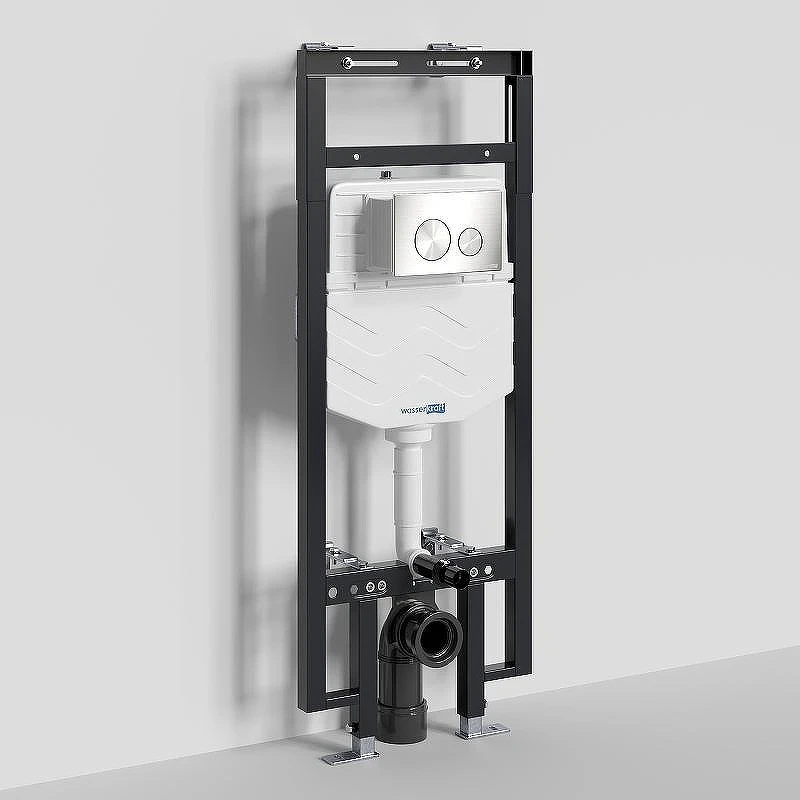 Инсталляция WasserKRAFT Dinkel 58TLT.010.ME.BN02 для унитаза с клавишей смыва Никель
