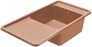 Кухонная мойка Aquaton Беллис 97 1A725132BS270 Терракот искусственный камень (литьевой мрамор) встраиваемый
