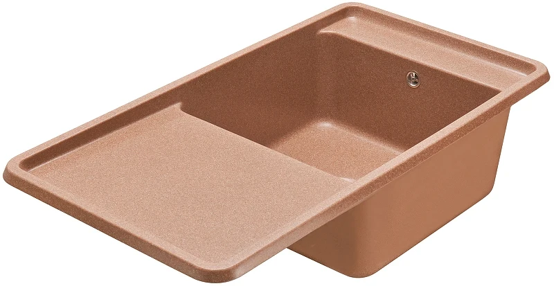 Кухонная мойка Aquaton Беллис 97 1A725132BS270 Терракот искусственный камень (литьевой мрамор) встраиваемый