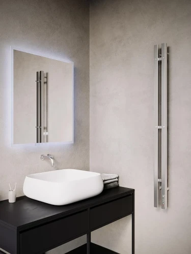 Электрический полотенцесушитель Terminus Duo 1200 4670078561824 цвет Хром