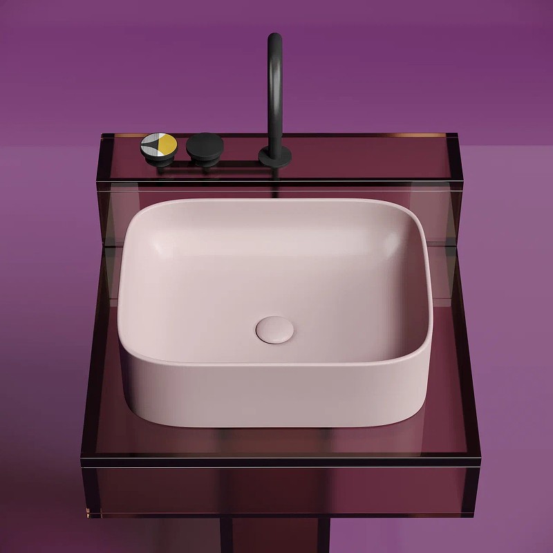 Раковина-чаша Ceramicanova Element 51 CN6052MP Розовая матовая фарфор накладная