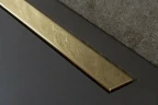 Душевой лоток Pestan Confluo Frameless Line 850 13701224 с двухсторонней решеткой Золото глянцевый / полая под плитку