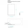 Шторка на ванну Maybah Glass MGV-74-3у 600x1400 в узком профиле Золото стекло бронзовое матовое
