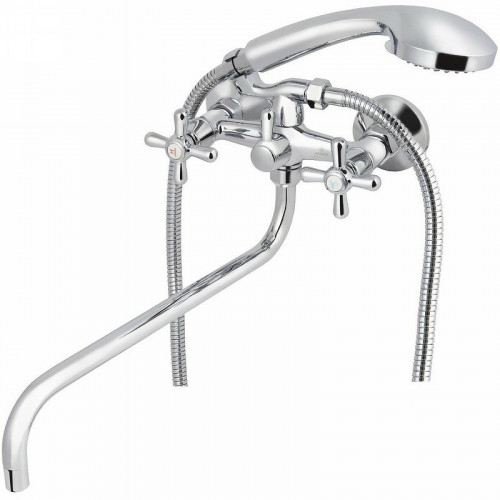 Смеситель для ванны Kaiser Carlson 11055 универсальный Хром латунь на стену