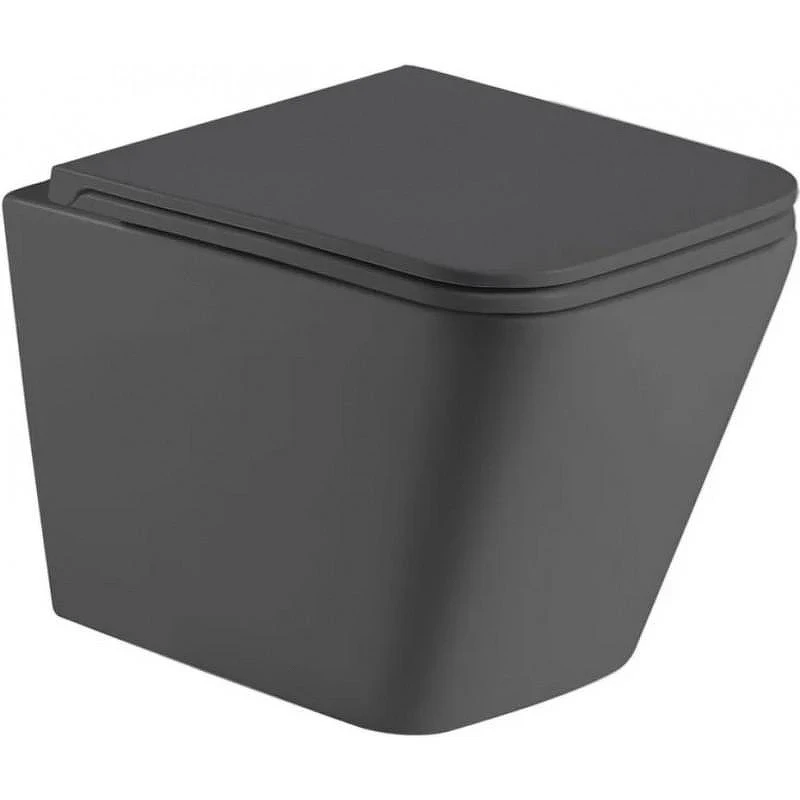 Комплект унитаза с инсталляцией WeltWasser AMBERG 350 ST + GELBACH 043 MT-GR + AMBERG RD-CR 10000012011 цвет Серый матовый с сиденьем Микролифт и клавишей смыва цвет Хром