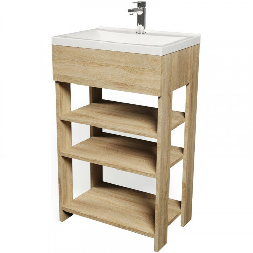 Тумба с раковиной 1MarKa Revo 50H У98621 Дуб сонома МДФ / ЛДСП