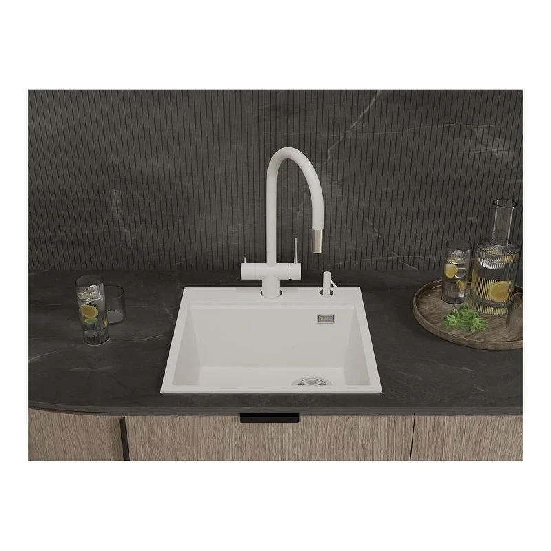 Кухонная мойка Rivelato Tesoro 50 TR-505-R brina цвет Иней