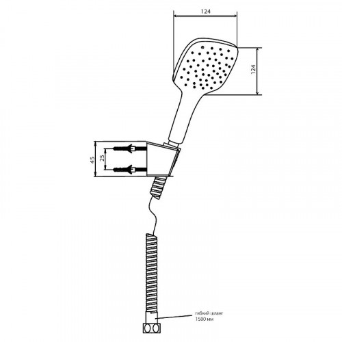 Душевой гарнитур Paini Pescara PSCR131 Хром