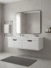 Тумба под раковину Uperwood Modul 120 TModul120WG подвесная цвет Белый матовый Графит матовый