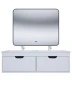 Тумба под раковину Uperwood Modul 120 TModul120WG подвесная цвет Белый матовый Графит матовый