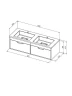 Тумба под раковину Uperwood Modul 120 TModul120WG подвесная цвет Белый матовый Графит матовый